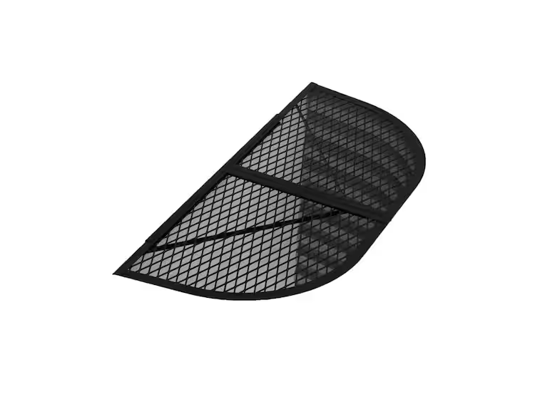 Durable metal mesh window well grate